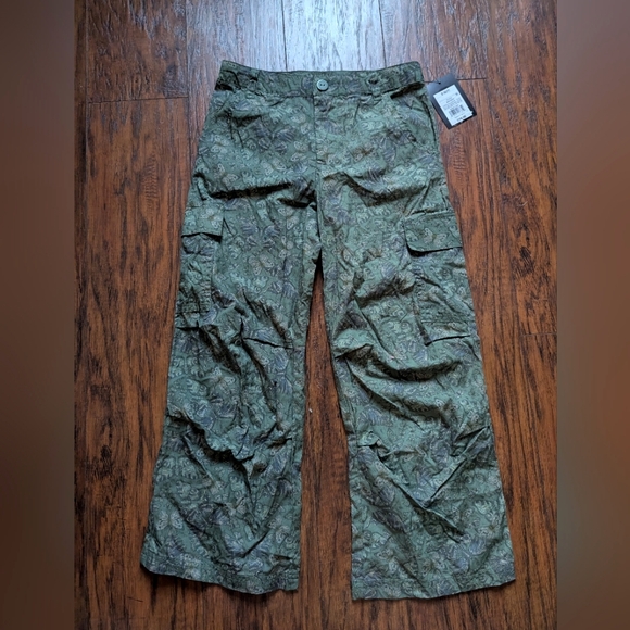 Girls Lot Pants- Art Class / Cat & Jack Girls S Cargo Pants - Black, Gray, Green - Picture 9 of 14